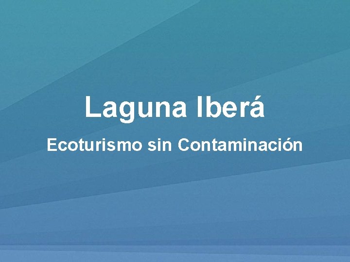 Laguna Iberá Ecoturismo sin Contaminación 