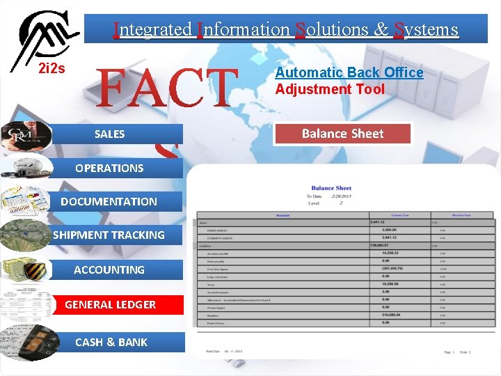 Integrated Information Solutions & Systems 2 i 2 s Automatic Back Office Adjustment Tool