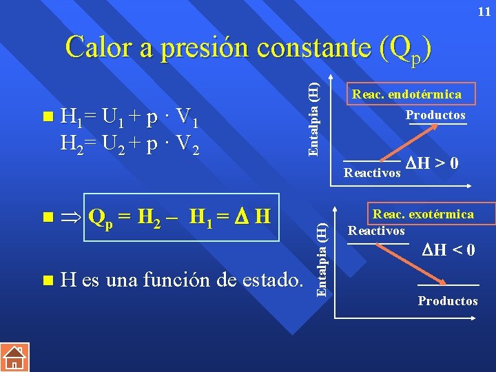 11 n H 1= U 1 + p · V 1 H 2= U