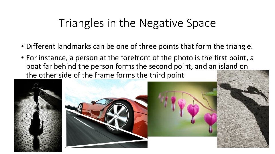 Triangles in the Negative Space • Different landmarks can be one of three points