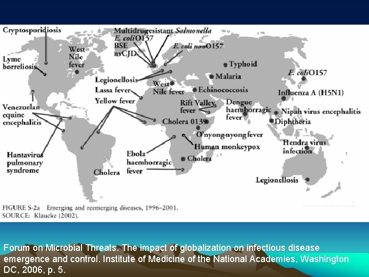 Forum on Microbial Threats. The impact of globalization on infectious disease emergence and control.