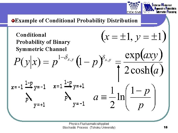 Example of Conditional Probability Distribution Conditional Probability of Binary Symmetric Channel Physics Fluctuomatics/Applied Stochastic Example of Conditional Probability Distribution Conditional Probability of Binary Symmetric Channel Physics Fluctuomatics/Applied Stochastic
