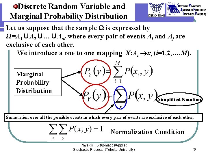 Discrete Random Variable and Marginal Probability Distribution Let us suppose that the sample W Discrete Random Variable and Marginal Probability Distribution Let us suppose that the sample W
