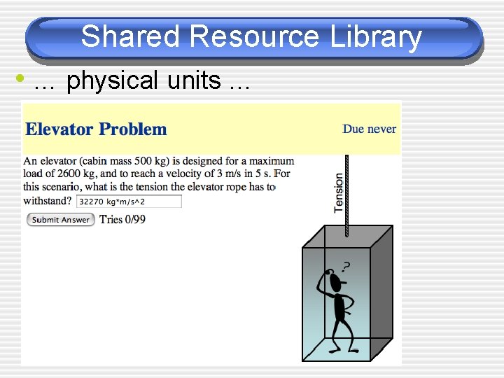 Shared Resource Library • … physical units … 