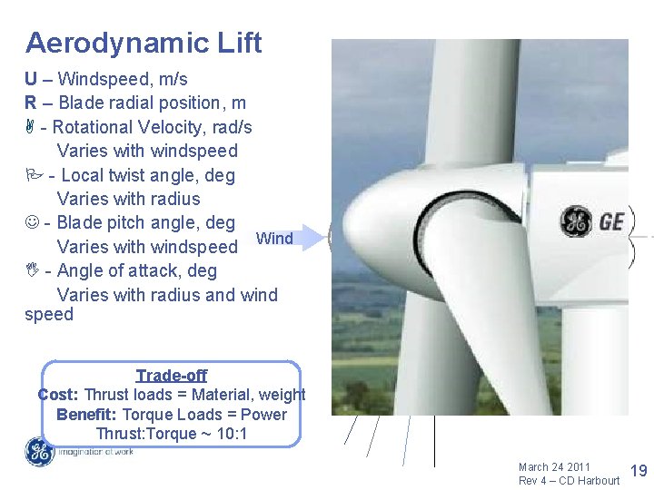 Trade-off Cost: Thrust loads = Material, weight Benefit: Torque Loads = Power Thrust: Torque Trade-off Cost: Thrust loads = Material, weight Benefit: Torque Loads = Power Thrust: Torque