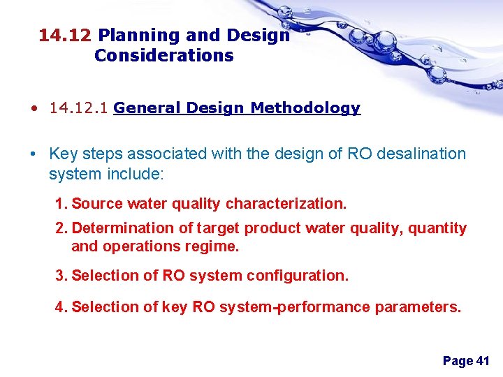 14. 12 Planning and Design Considerations • 14. 12. 1 General Design Methodology •