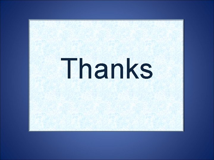 Thanks Thanks