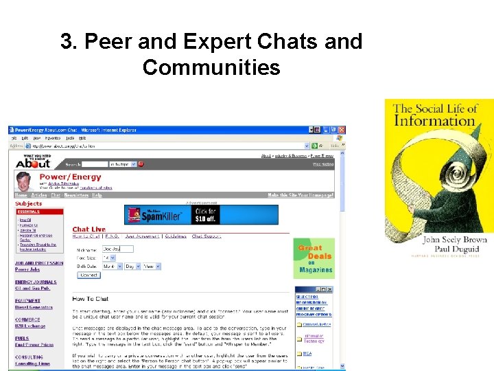 3. Peer and Expert Chats and Communities 