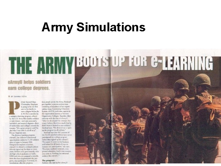 Army Simulations 