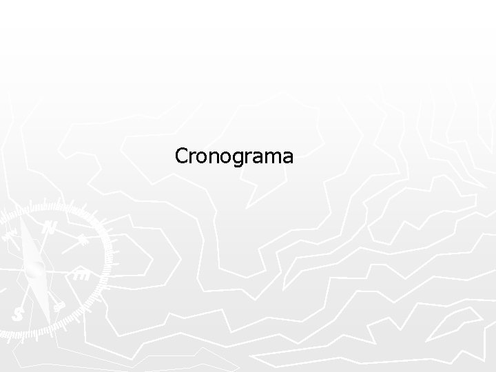 Cronograma 