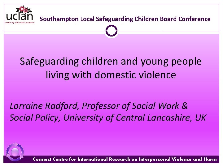 Southampton Local Safeguarding Children Board Conference Safeguarding children and young people living with domestic