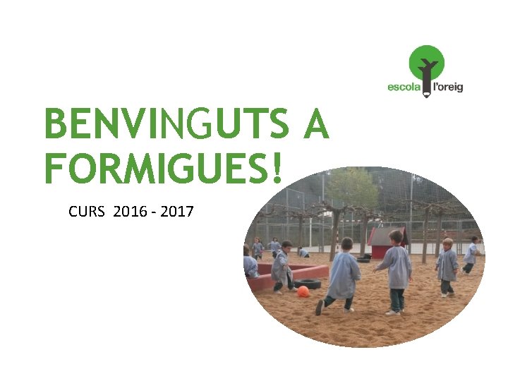 BENVINGUTS A FORMIGUES! CURS 2016 - 2017 