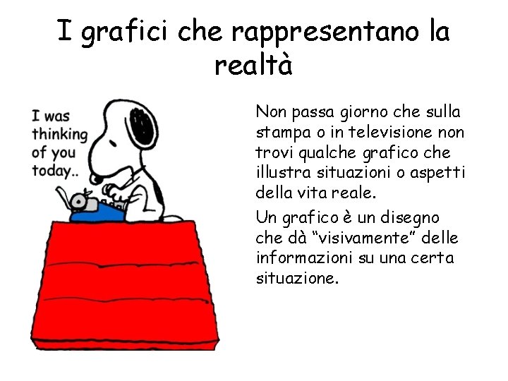 I grafici che rappresentano la realtà Non passa giorno che sulla stampa o in