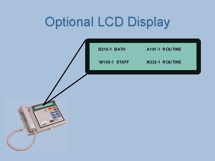 Optional LCD Display 