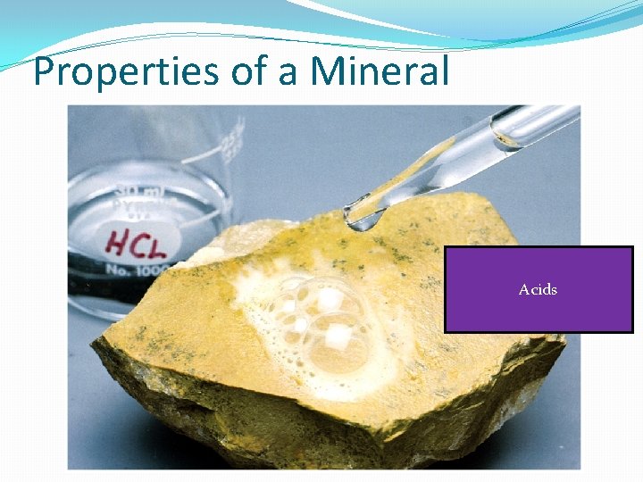 Properties of a Mineral Acids 