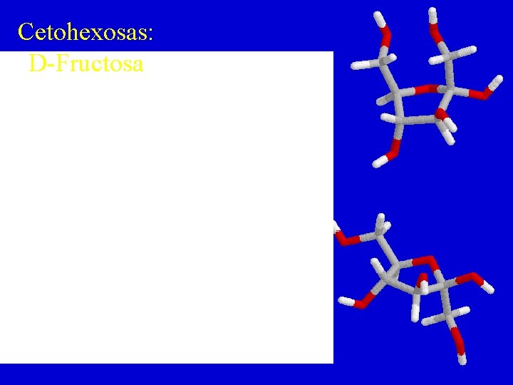 Cetohexosas: D-Fructosa Cetohexosas: D-Fructosa