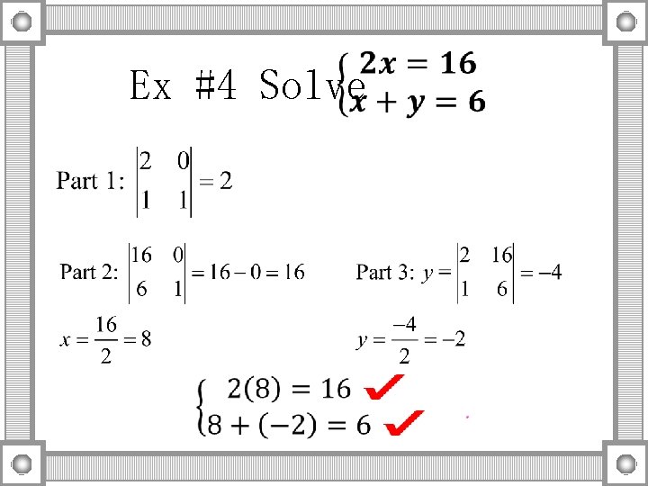  Ex #4 Solve 