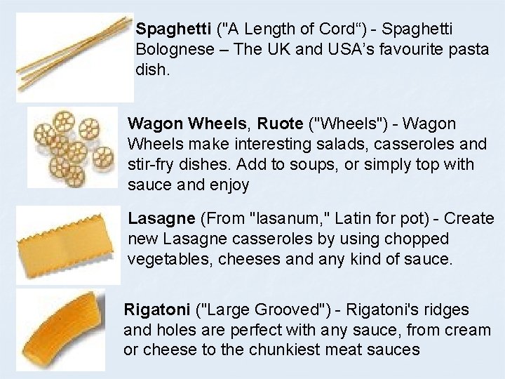 Spaghetti ("A Length of Cord“) - Spaghetti Bolognese – The UK and USA’s favourite