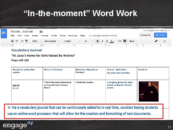 “In-the-moment” Word Work 11 