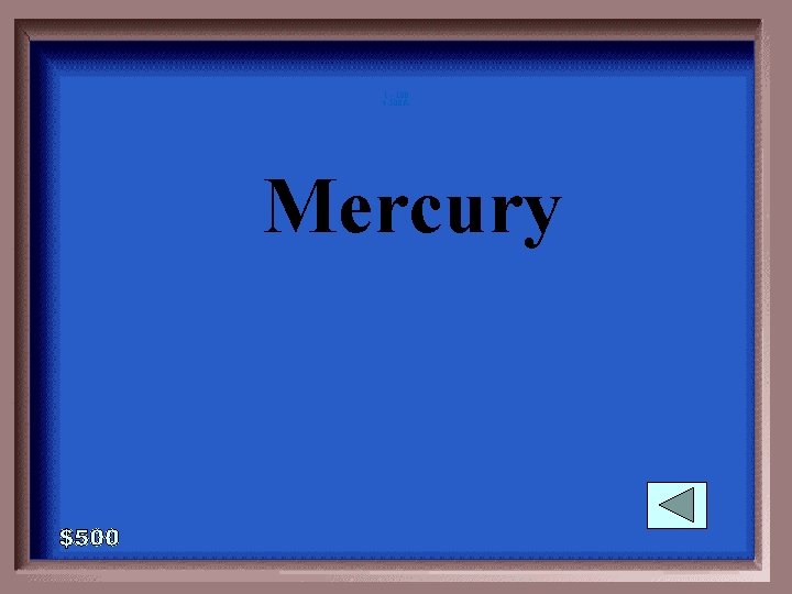 1 - 100 4 -500 A Mercury 