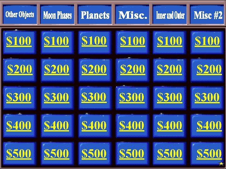 $100 $200 $200 $100 $300 $300 $400 $500 $500 $400 $500 