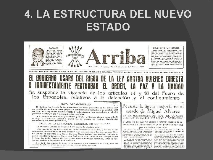 4. LA ESTRUCTURA DEL NUEVO ESTADO 