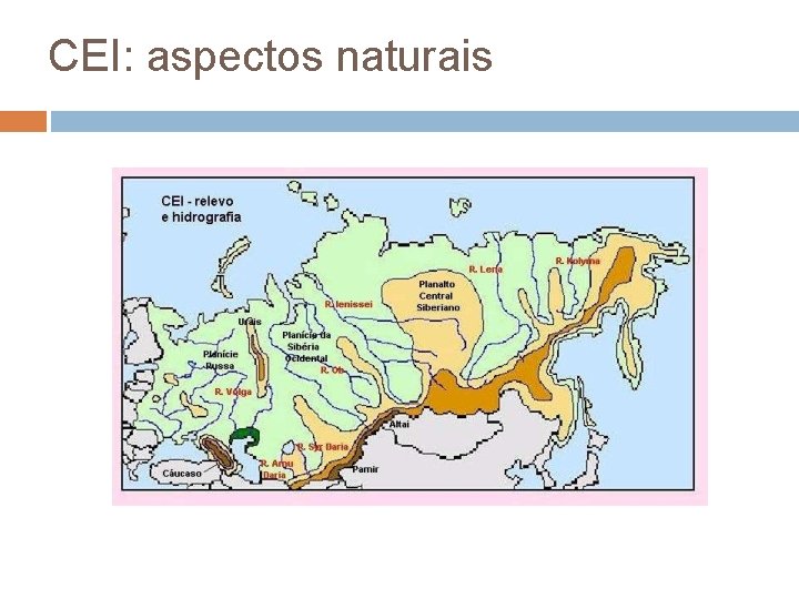 CEI: aspectos naturais 