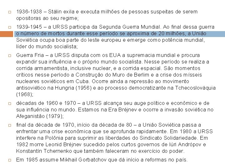  1936 -1938 – Stálin exila e executa milhões de pessoas suspeitas de serem