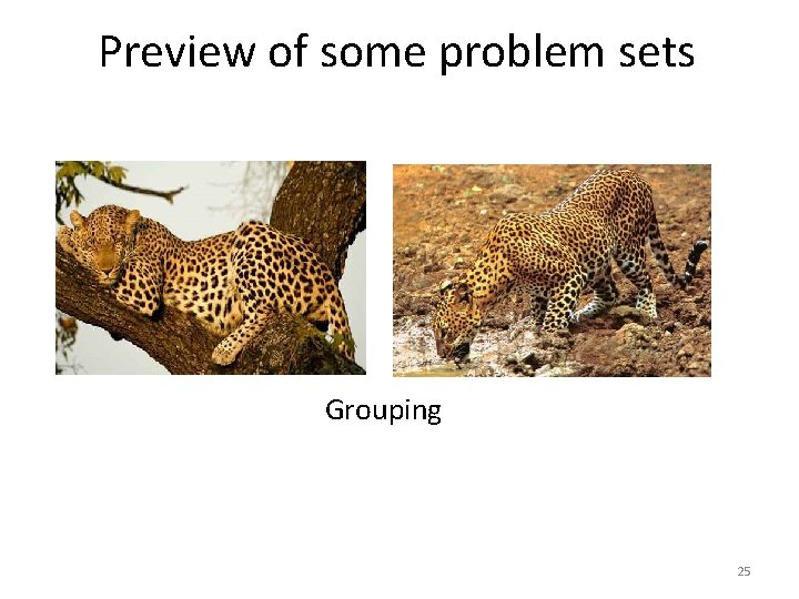 Preview of some problem sets Grouping 25 Preview of some problem sets Grouping 25