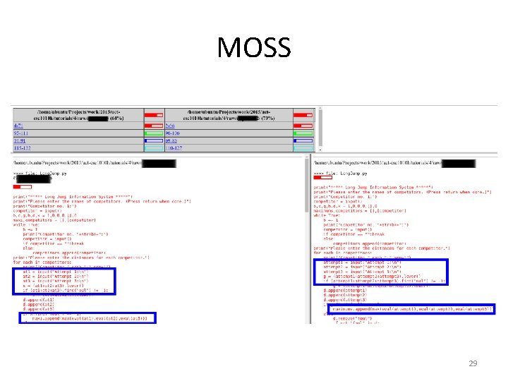 MOSS 29 MOSS 29