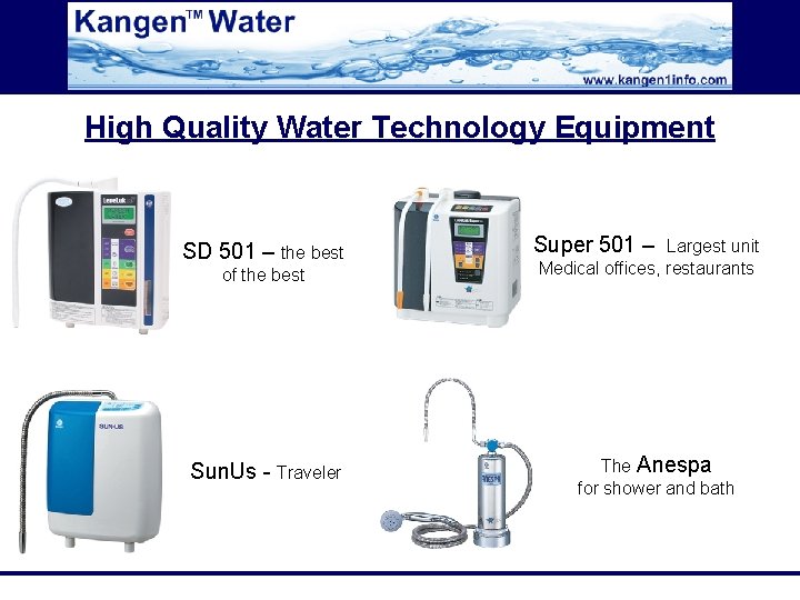 High Quality Water Technology Equipment SD 501 – the best of the best Sun.