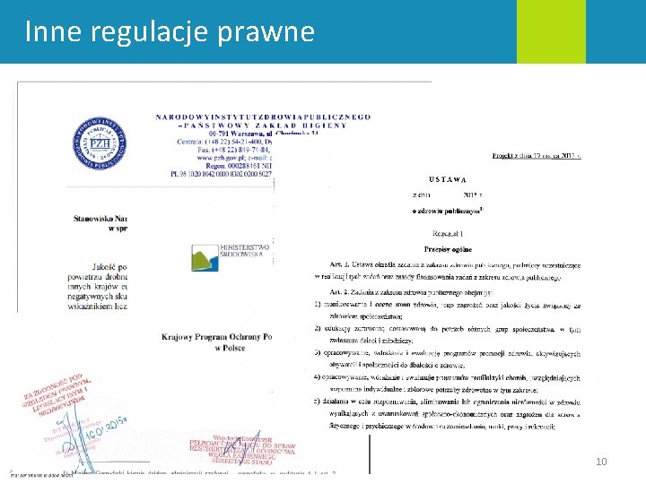 Inne regulacje prawne 10 