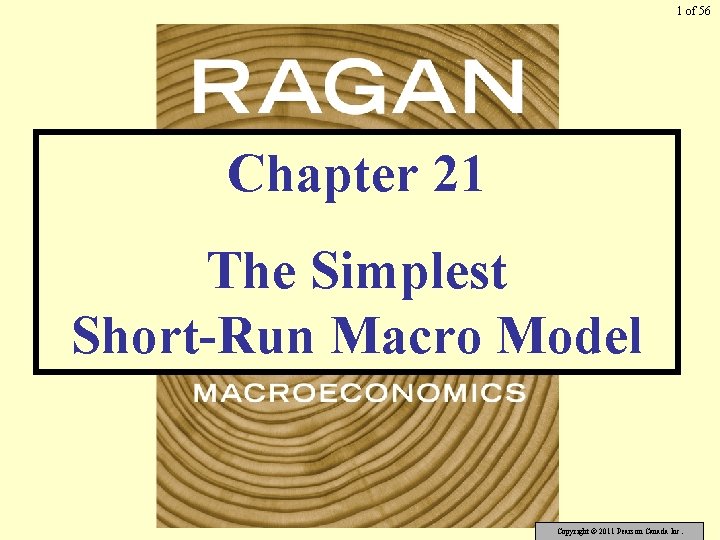 1 of 56 Chapter 21 The Simplest Short-Run Macro Model Copyright © 2011 Pearson