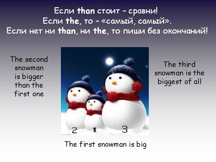 Если than стоит – сравни! Если the, то – «самый, самый» . Если нет