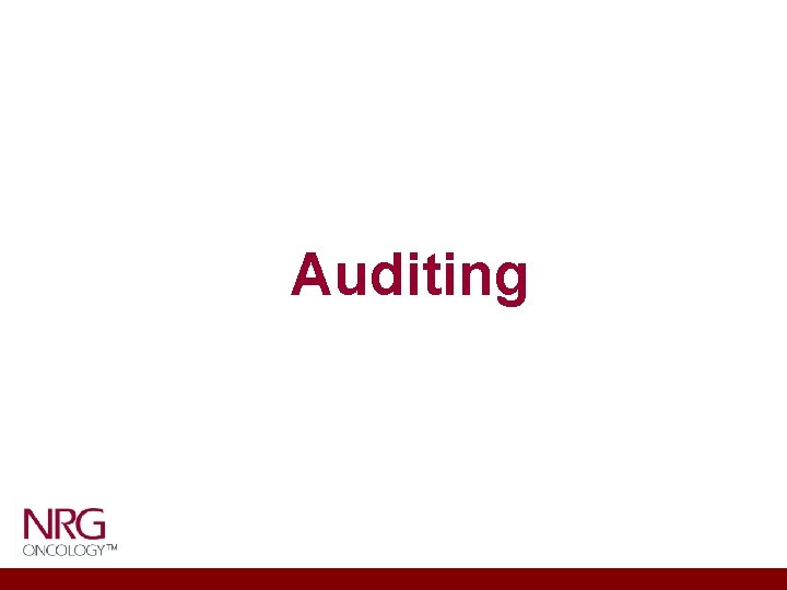 Auditing 