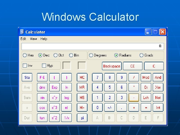 Windows Calculator 