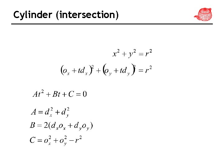 Cylinder (intersection) 