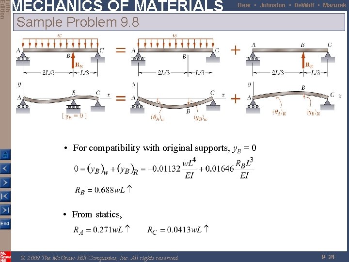 Fifth Edition MECHANICS OF MATERIALS Beer • Johnston • De. Wolf • Mazurek Sample