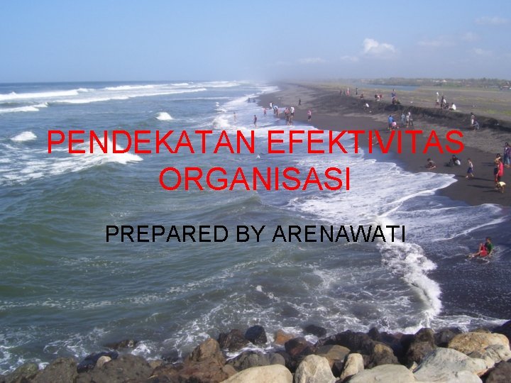 PENDEKATAN EFEKTIVITAS ORGANISASI PREPARED BY ARENAWATI 