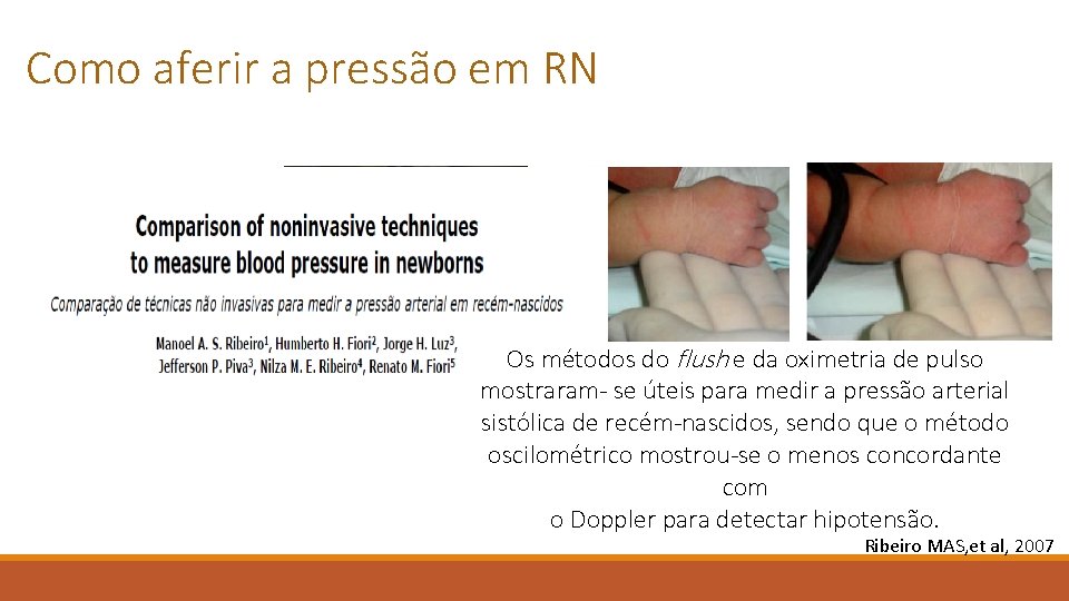 Como aferir a pressão em RN Os métodos do flush e da oximetria de