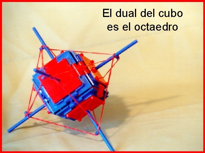 El dual del cubo es el octaedro 