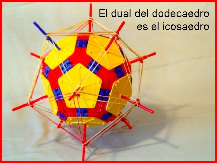 El dual del dodecaedro es el icosaedro 