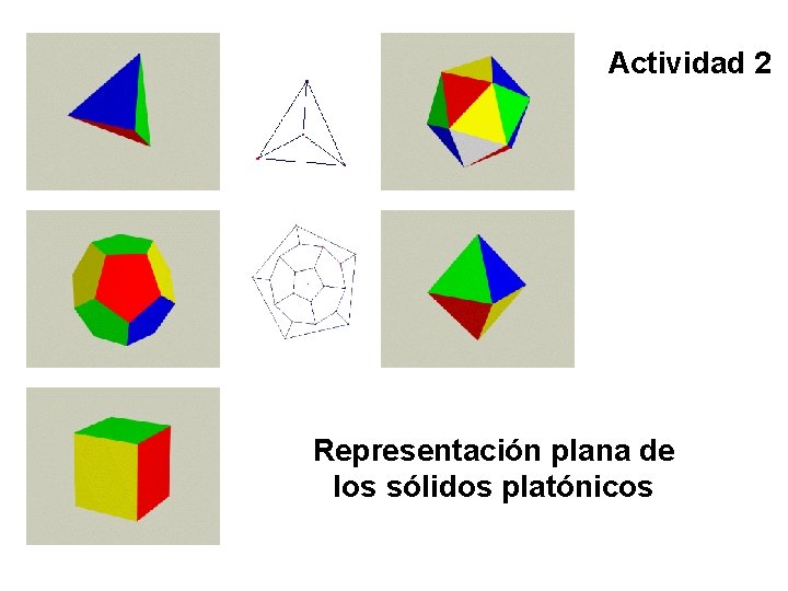 Actividad 2 Representación plana de los sólidos platónicos 