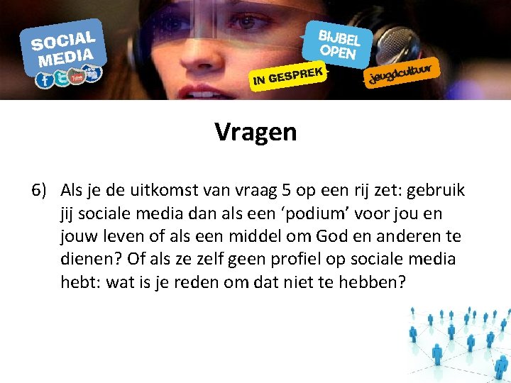 Vragen 6) Als je de uitkomst van vraag 5 op een rij zet: gebruik