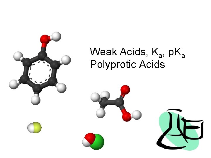Weak Acids, Ka, p. Ka Polyprotic Acids 