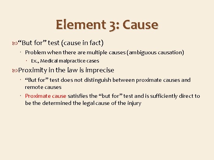 Economics Of Tort Law Tort Law Tort Injury