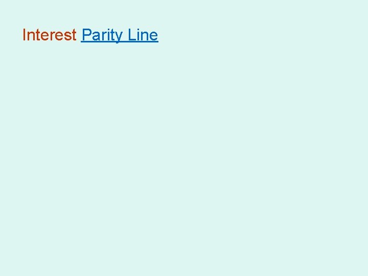 Interest Parity Line 