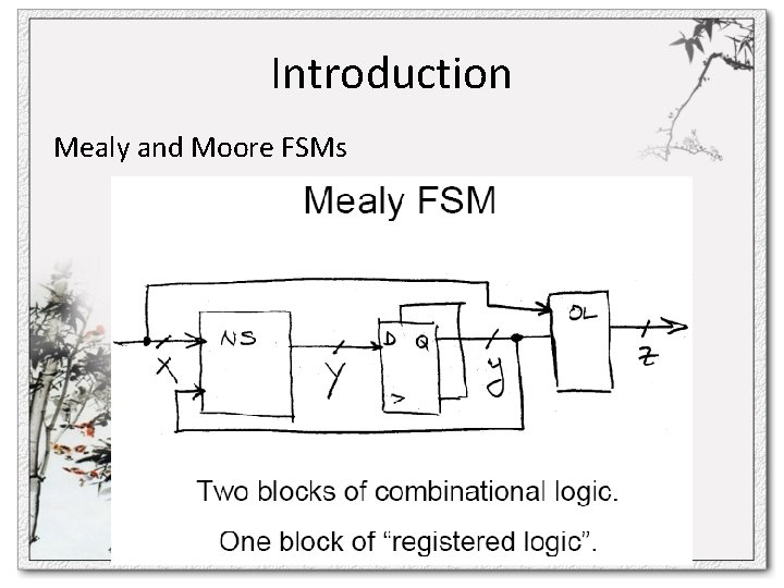 Introduction Mealy and Moore FSMs 