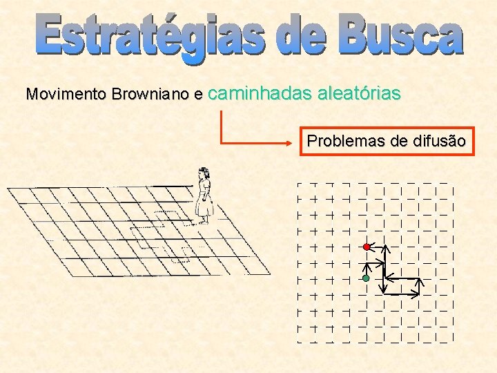 Movimento Browniano e caminhadas aleatórias Problemas de difusão 