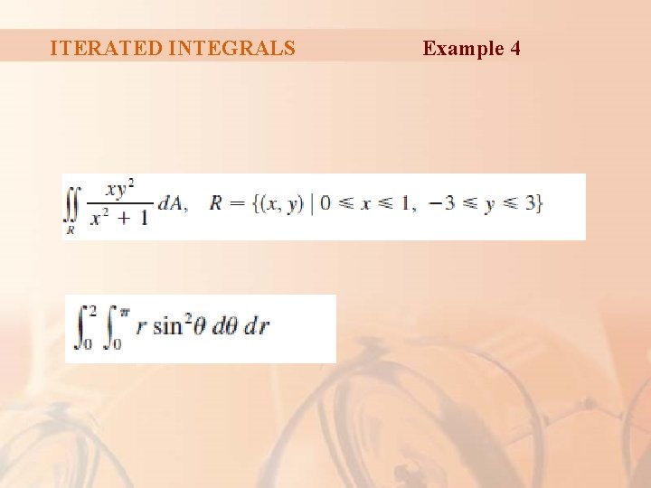 ITERATED INTEGRALS Example 4 